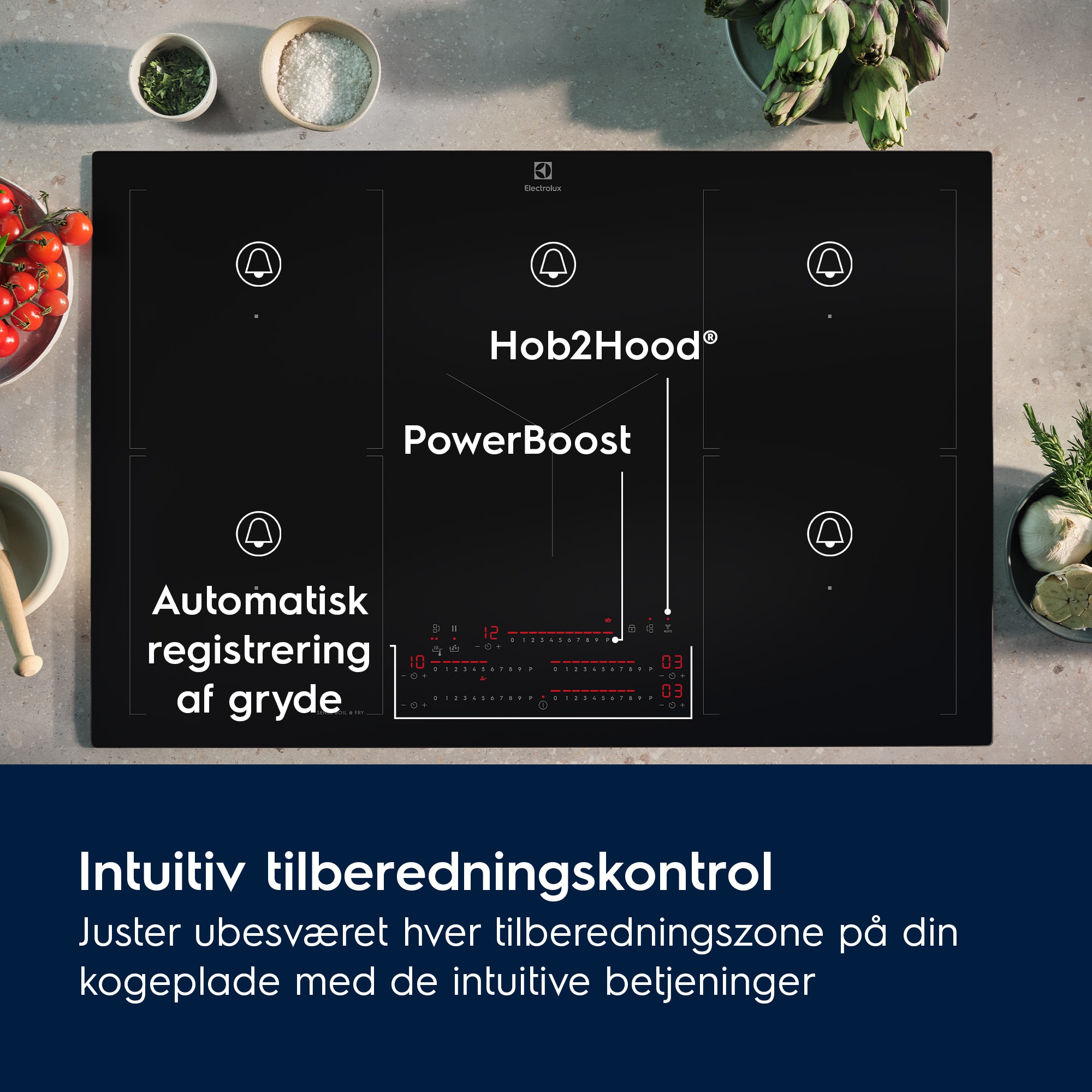 Electrolux - Induktionskogeplade - EH80KB7CSC