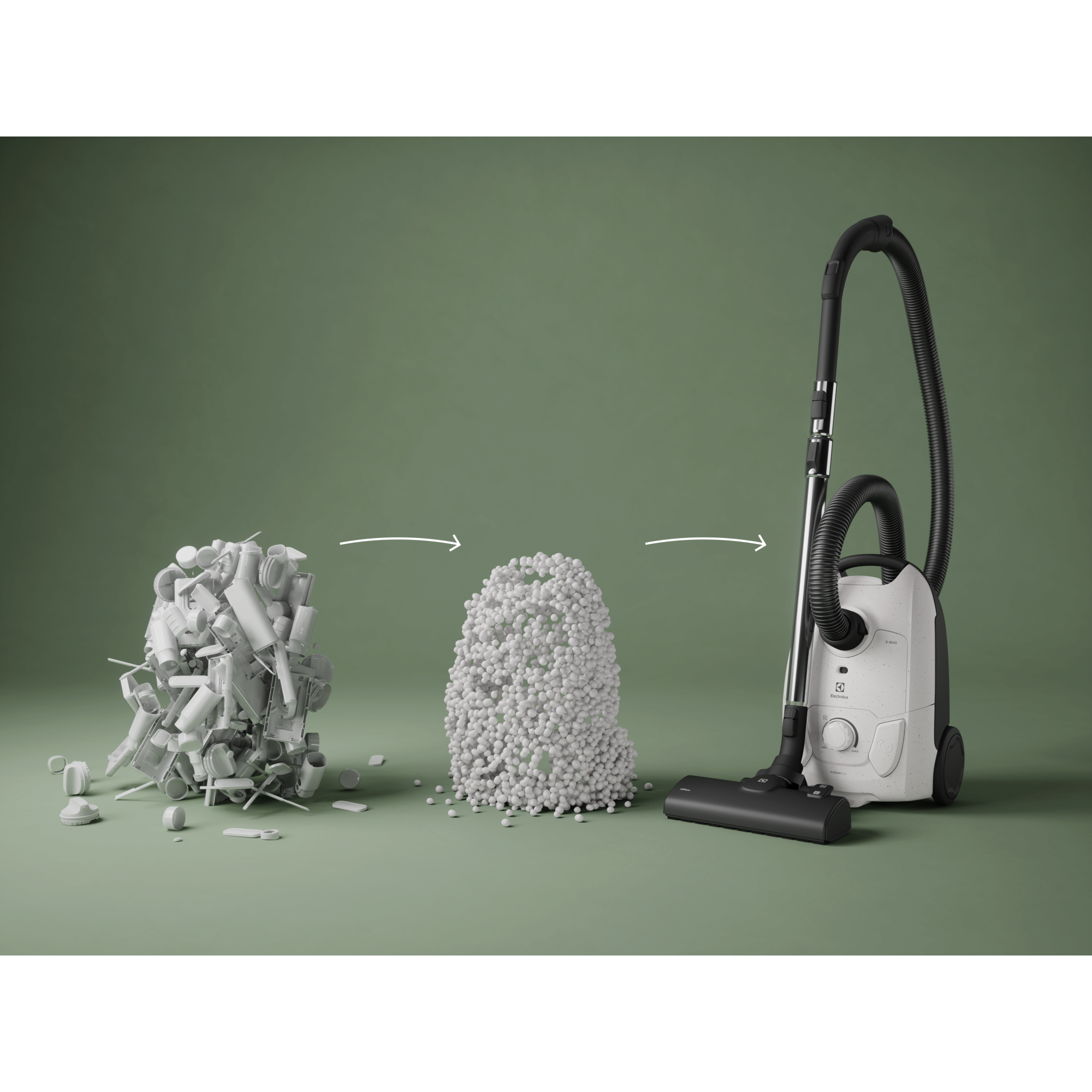 bagged cleaner and main nozzle made with up to 37% recycled plastic for a more mindful choice.