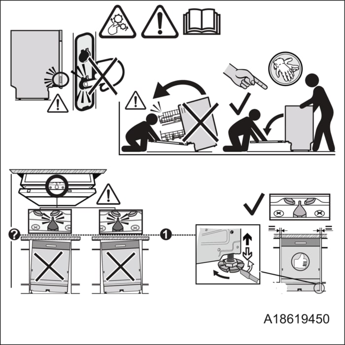 Anti tilting instructions