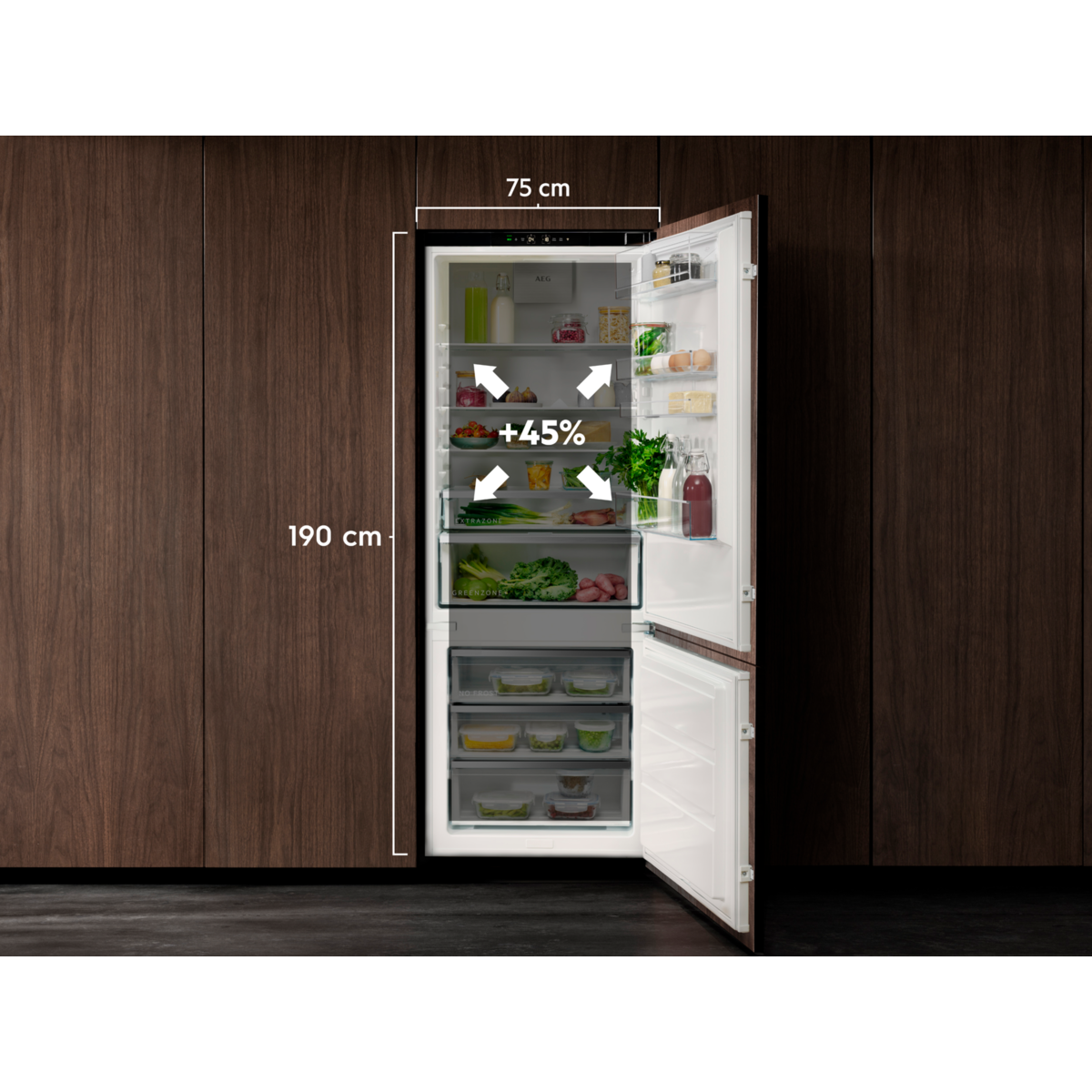 Electrolux - Integreret køle-/fryseskab - KNR7TE75S