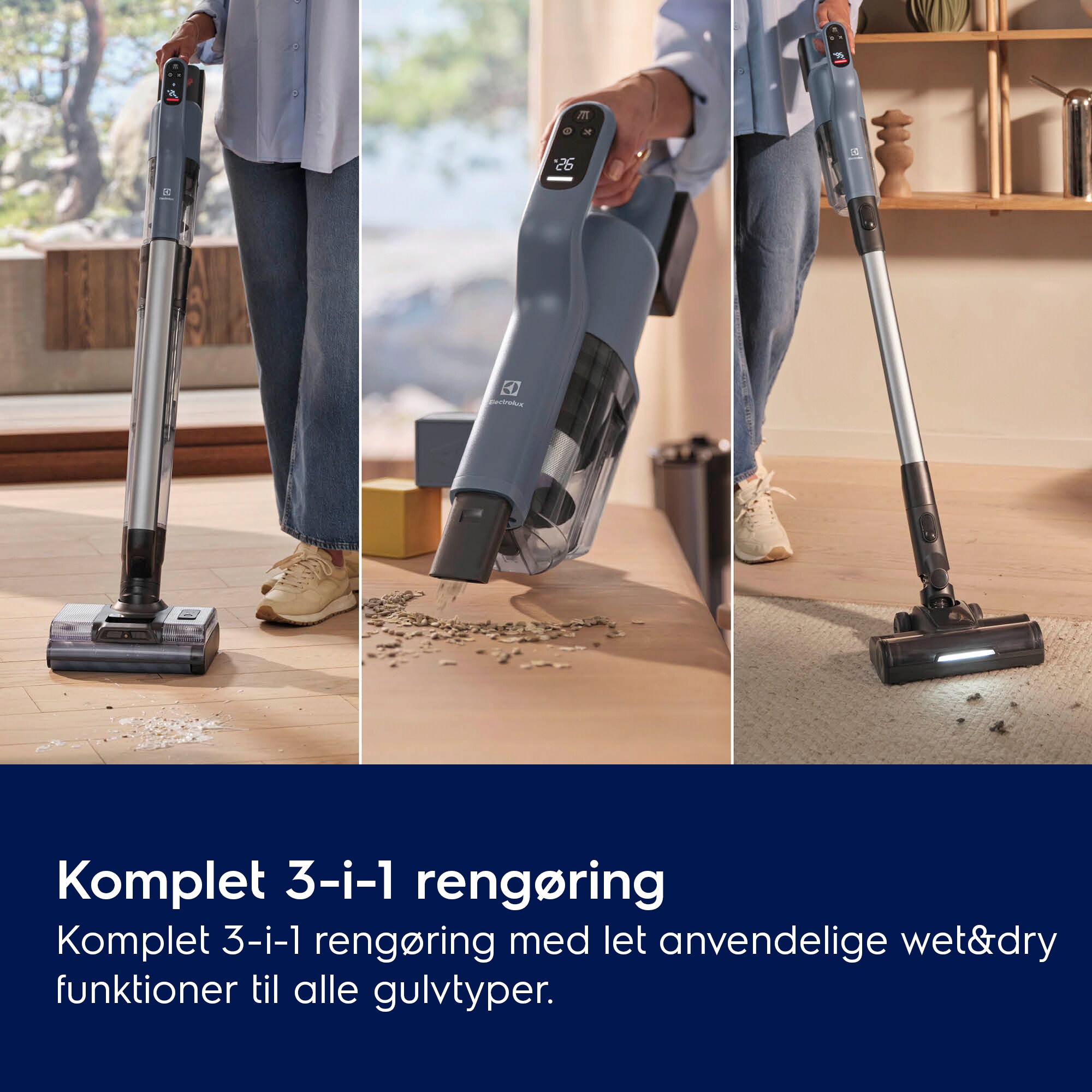 Electrolux - Wet & Dry ledningsfri støvsuger - EW82U2DB