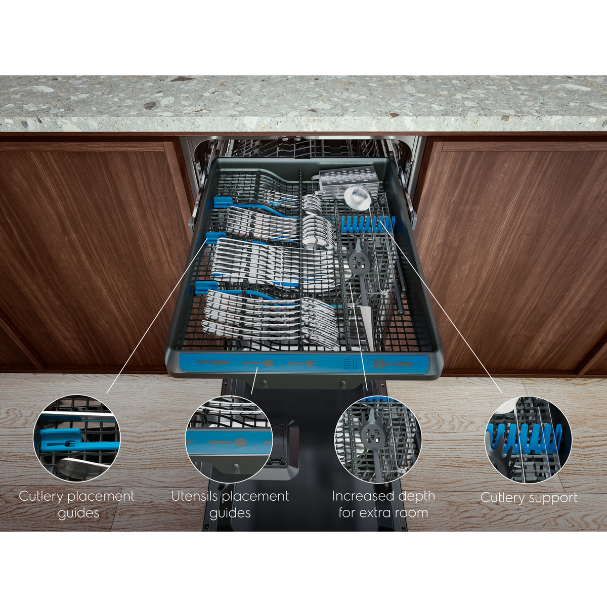 Electrolux - Integreret opvaskemaskine 45-60 cm - EEM48330L
