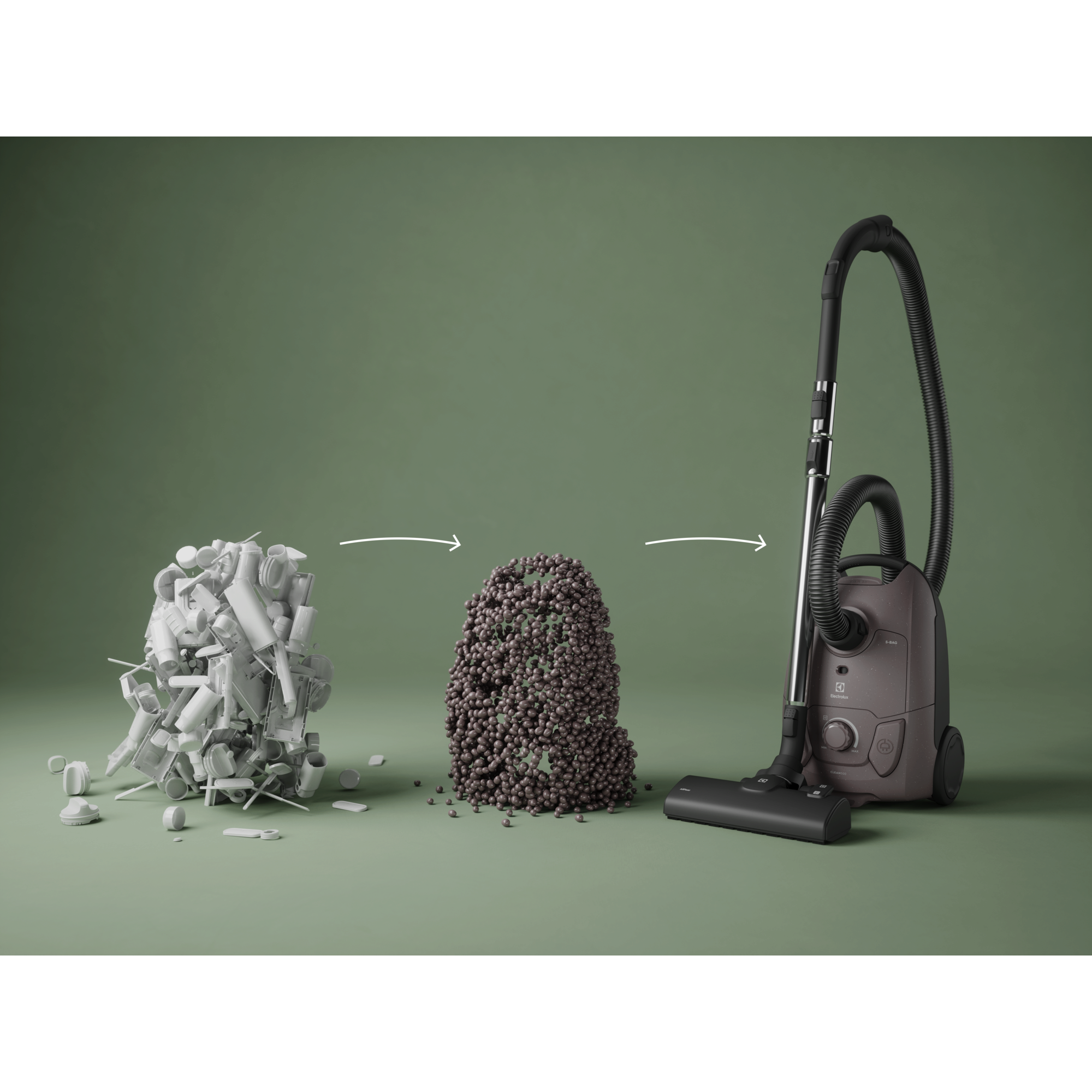 bagged cleaner and main nozzle made with up to 37% recycled plastic for a more mindful choice.