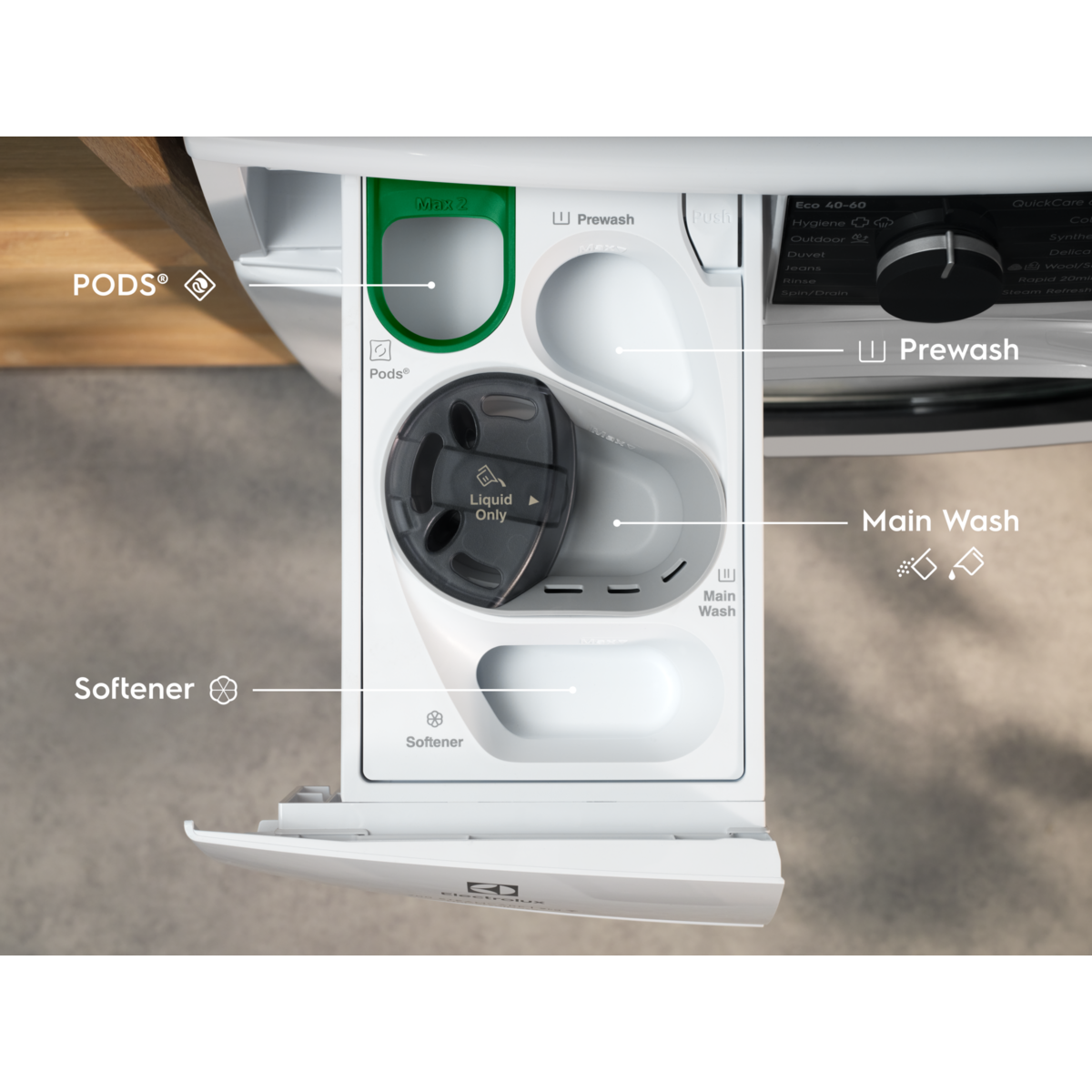 Electrolux - Vaske-tørremaskine - EWI742LX6G