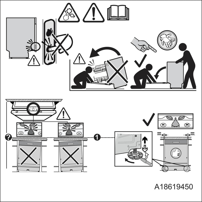 Anti tilting instructions