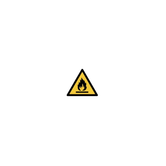 Warning! flammable materials