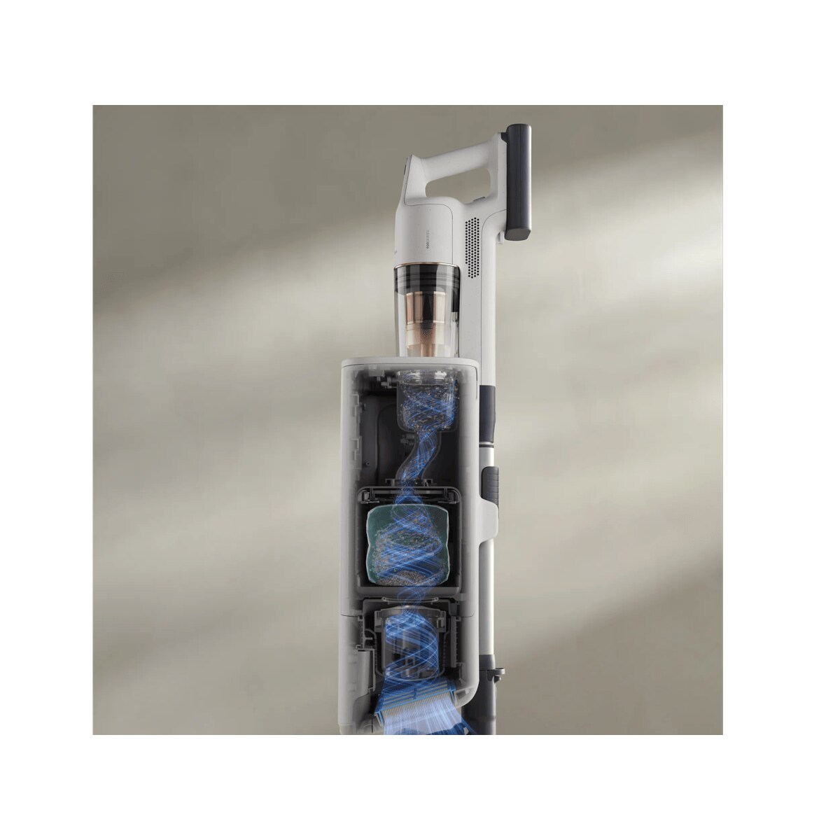 Automatic, powerful dust emptying. 