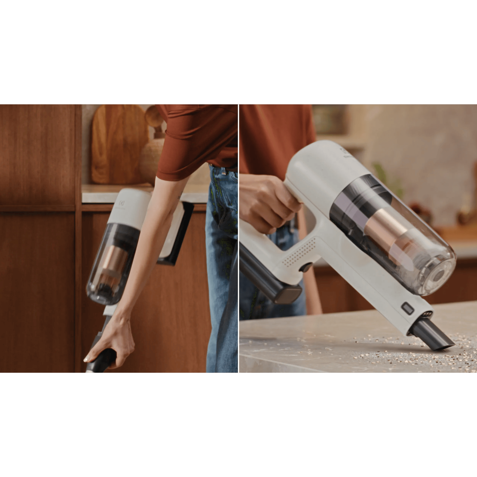 Quick release lets you switch from stick to hand unit in seconds 