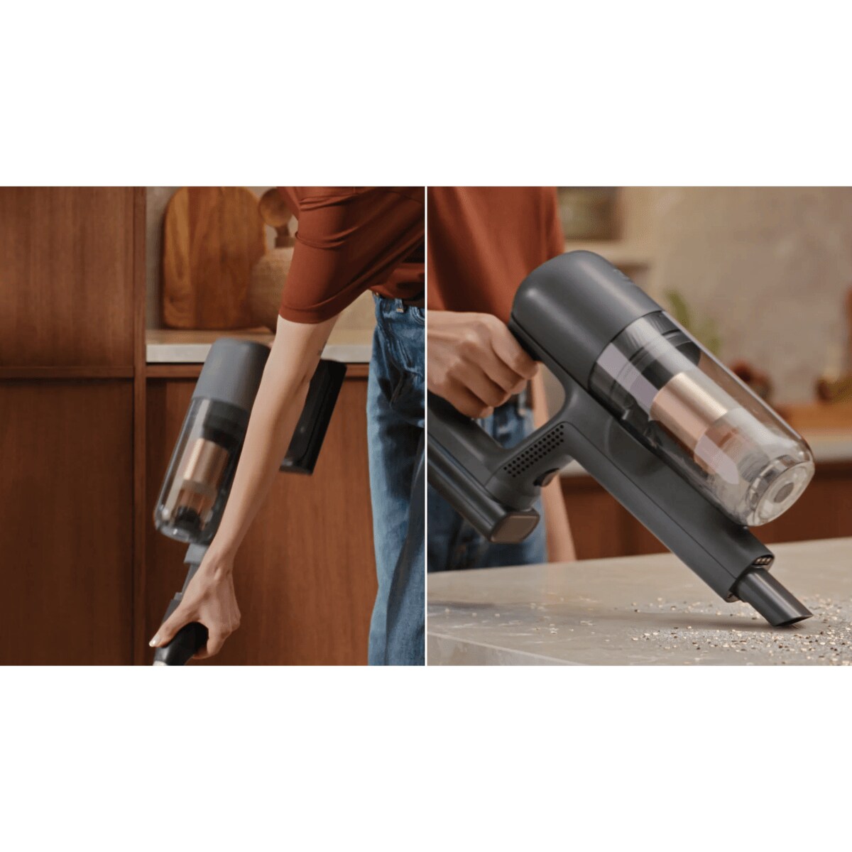 Quick release lets you switch from stick to hand unit in seconds 