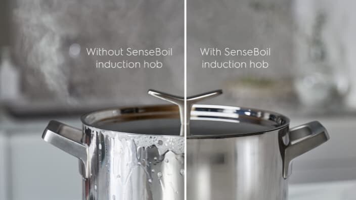 Kogeplader med sensor