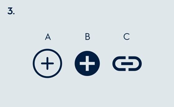 Symboler for indstillinger i appen