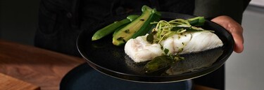 Fisk og grøntsager