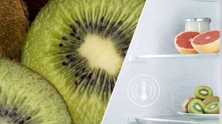 Kiwi og grapefrugt i køleskab