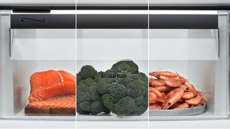 Laks, broccoli og rejer