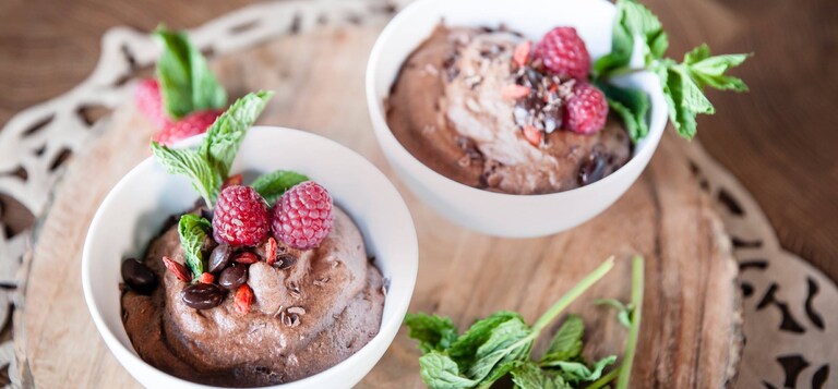 Aquafaba chokolademousse