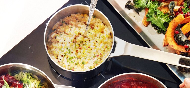 Cremet majs med chili og koriander