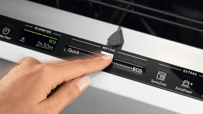 QuickSelect på en opvaskemaskine