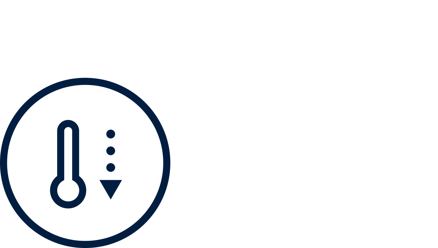 Symbol for lav temperatur
