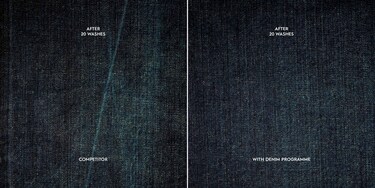 Sammenligning af stof med og uden jeans-programmet