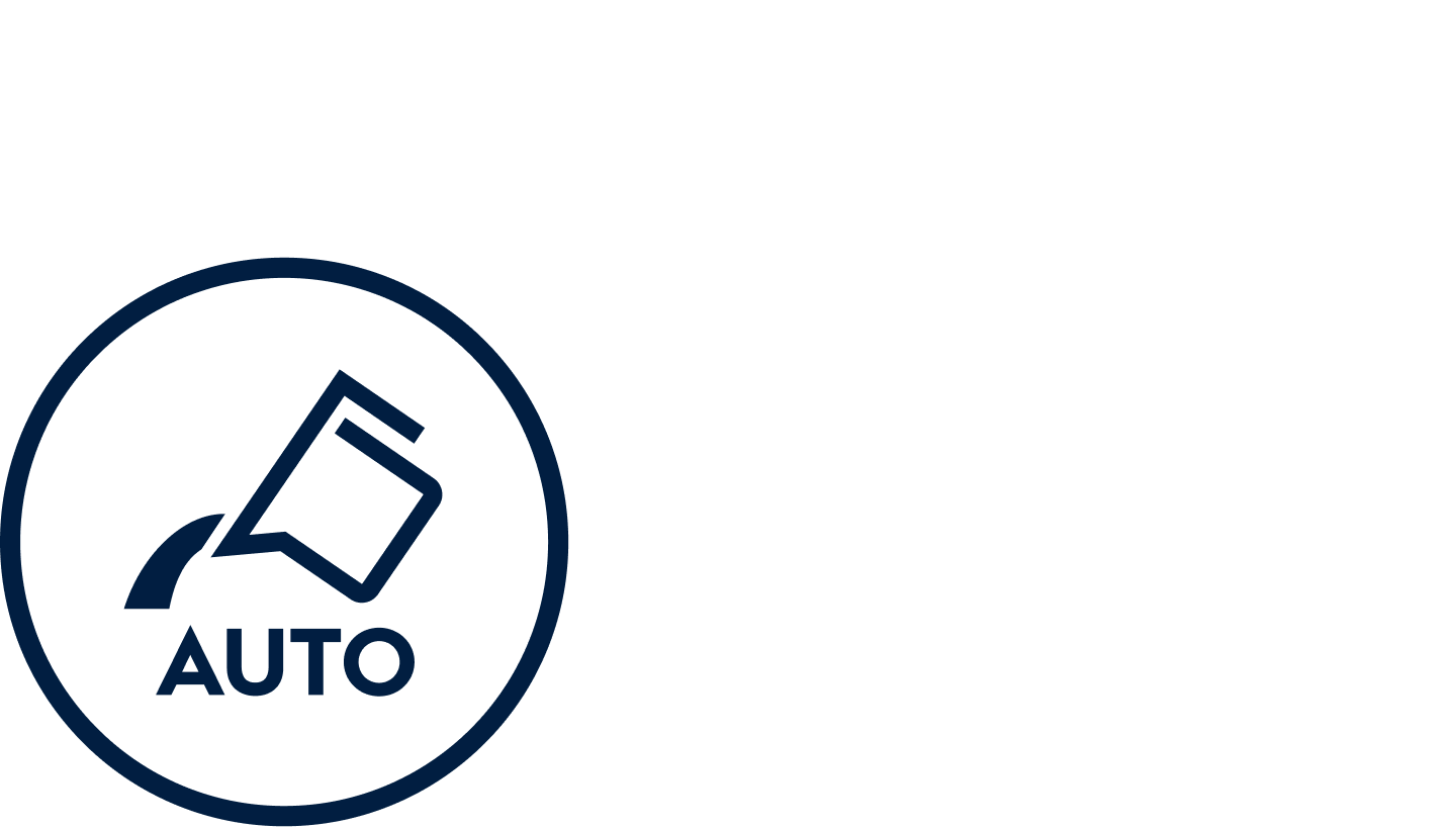 Symbol for automatisk dosering af vaskemiddel.