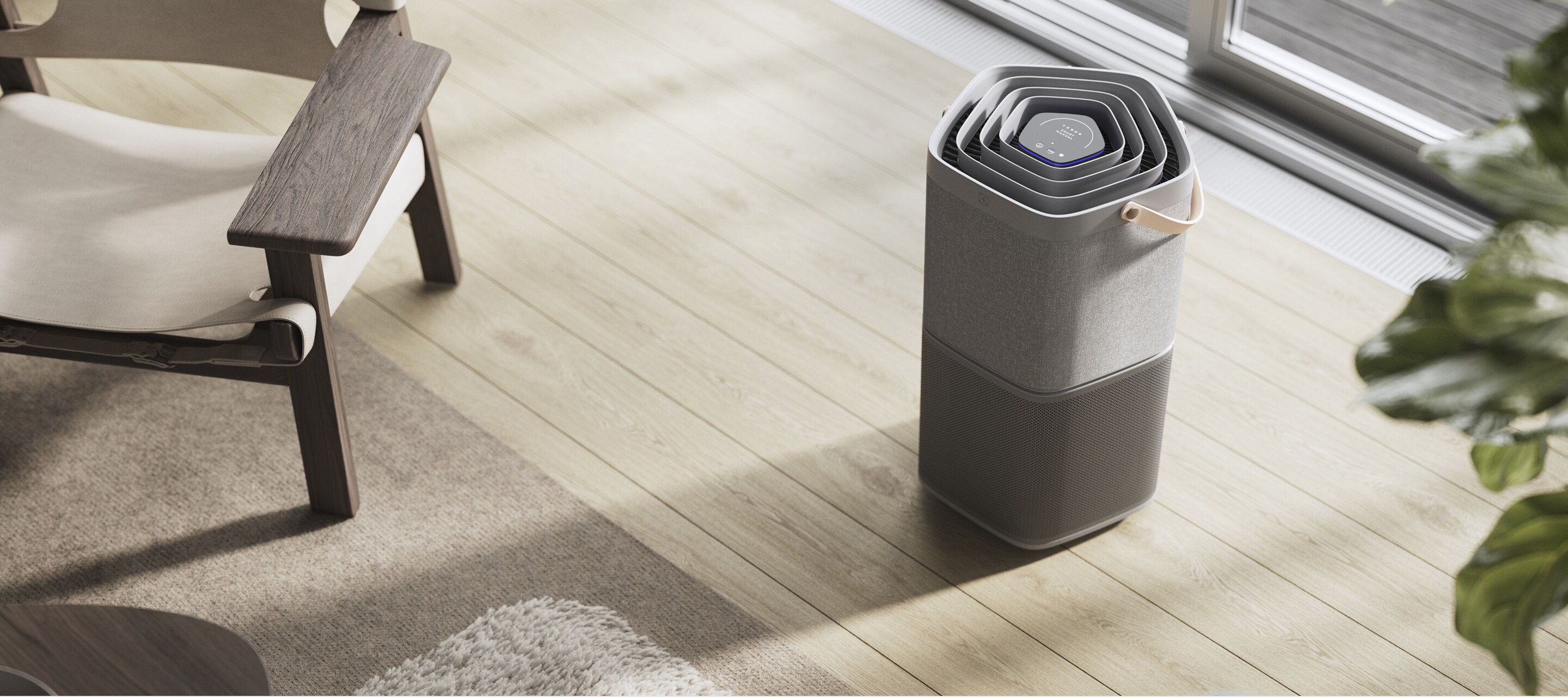 Grå luftrenser fra Electrolux