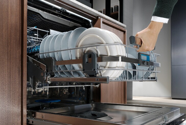 Open dishwasher