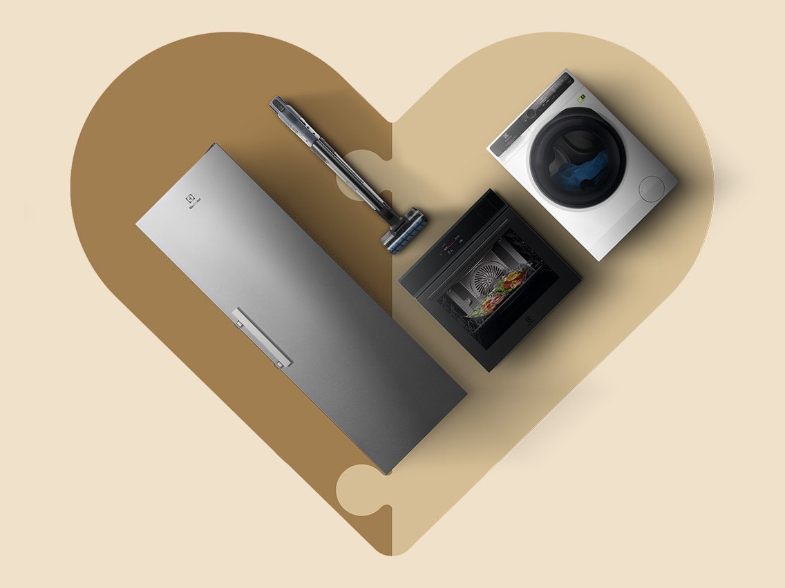 Kylskåp, tvättmaskin och diskmaskin från Electrolux