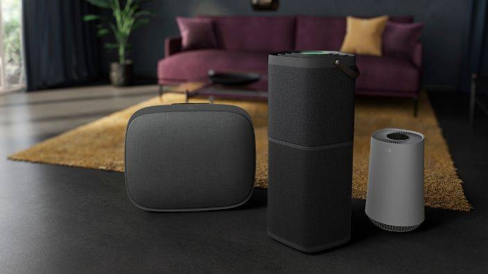 Tre luftrensere fra Electrolux i forskellige modeller i sort eller hvid.