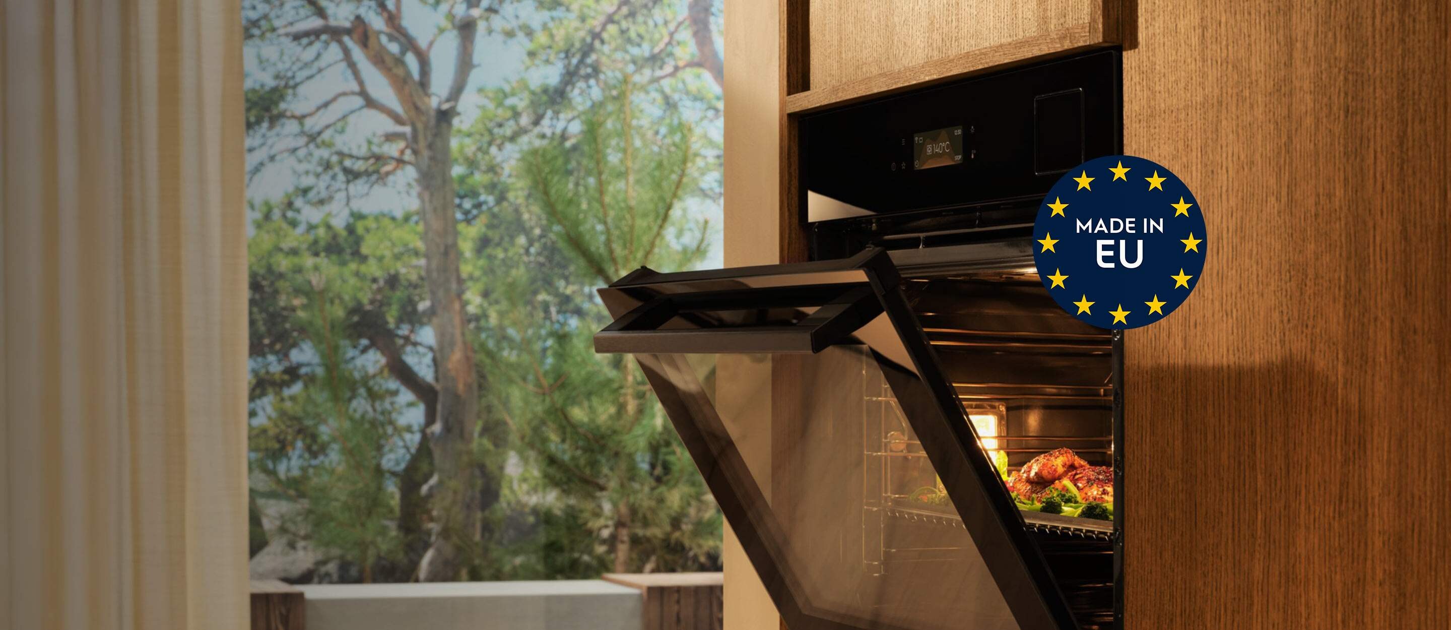 En integreret Electrolux ovn produceret i EU